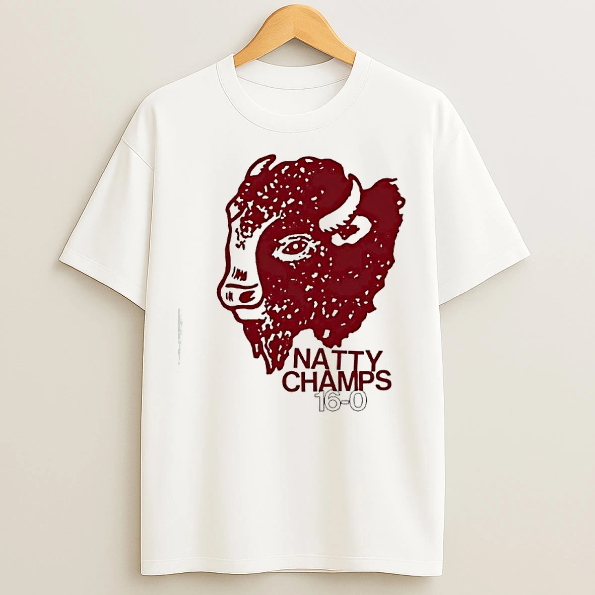 Classic Indiana Hoosiers Natty Champs 16 0 Bison T Shirts