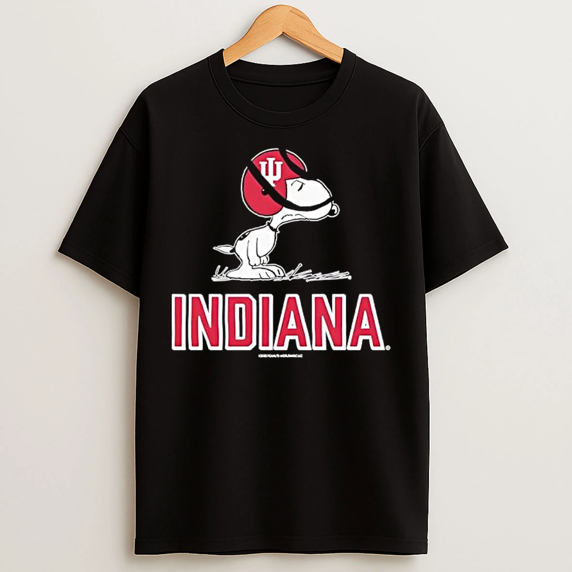 Classic Indiana Hoosiers Snoopy Peanuts Football T Shirts