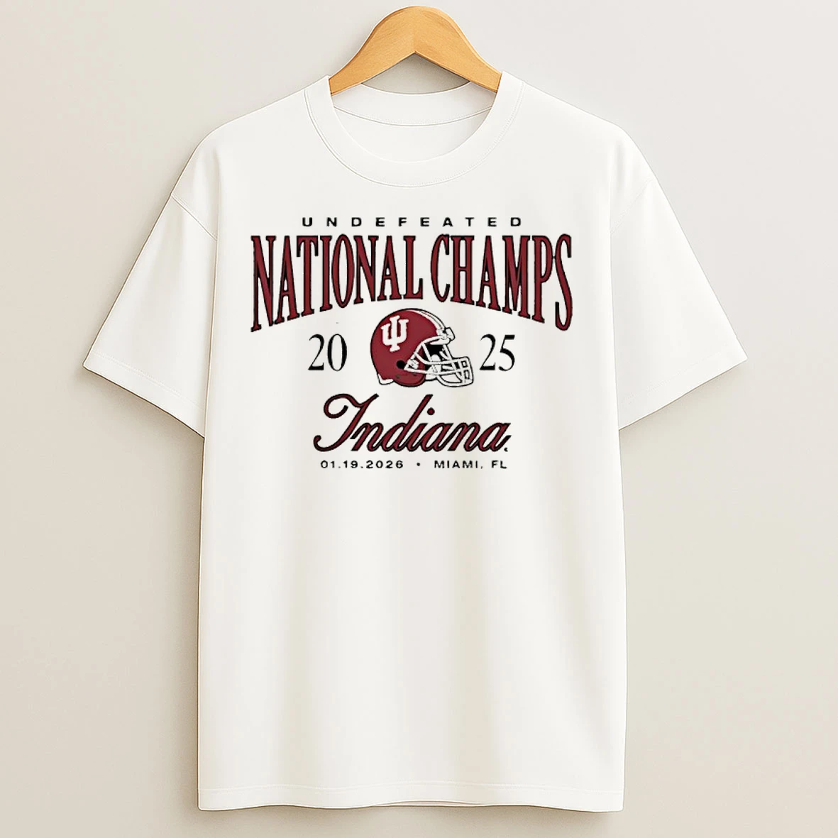 Classic Indiana Hoosiers Undefeated 2025 Cfp National Champions Helmet T Shirts