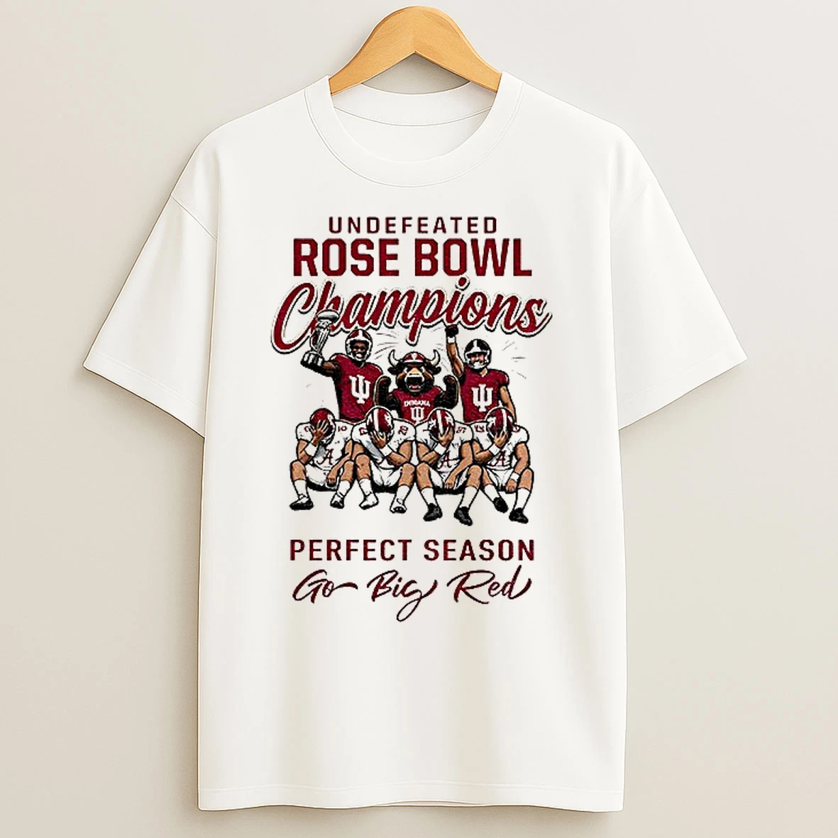 Classic Indiana Hoosiers Undefeated Rose Bowl Champions 2026 Perfect Season Go Big Red T Shirts