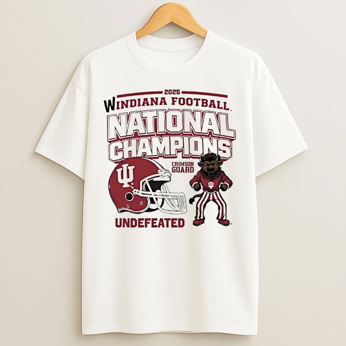 Classic Indiana Hoosiers Win 2025 College Football National Champions Undefeated Mascot T Shirts