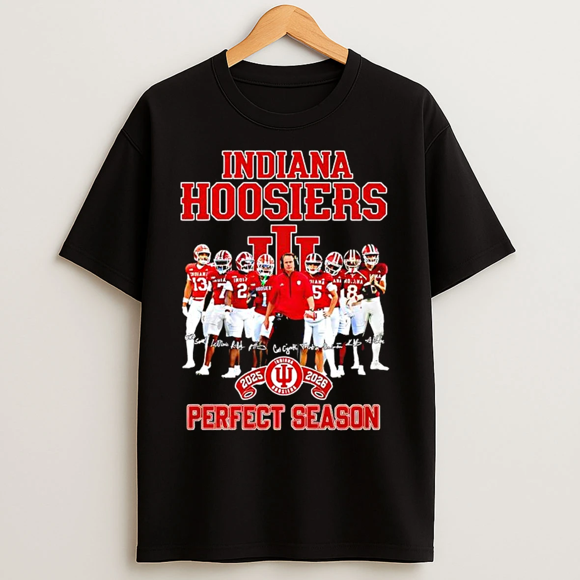 Classic Indiana Hoosiers Football Team Perfect Season In 2025 2026 Signatures T Shirts
