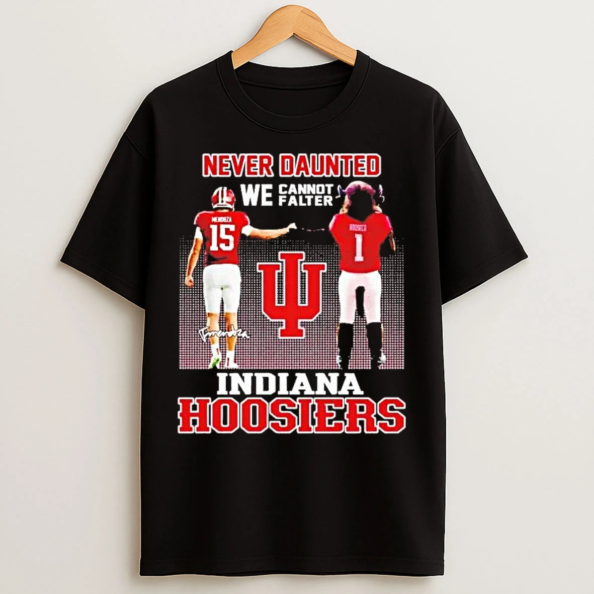 Classic Indiana Hoosiers Never Daunted We Cannot Falter T Shirts