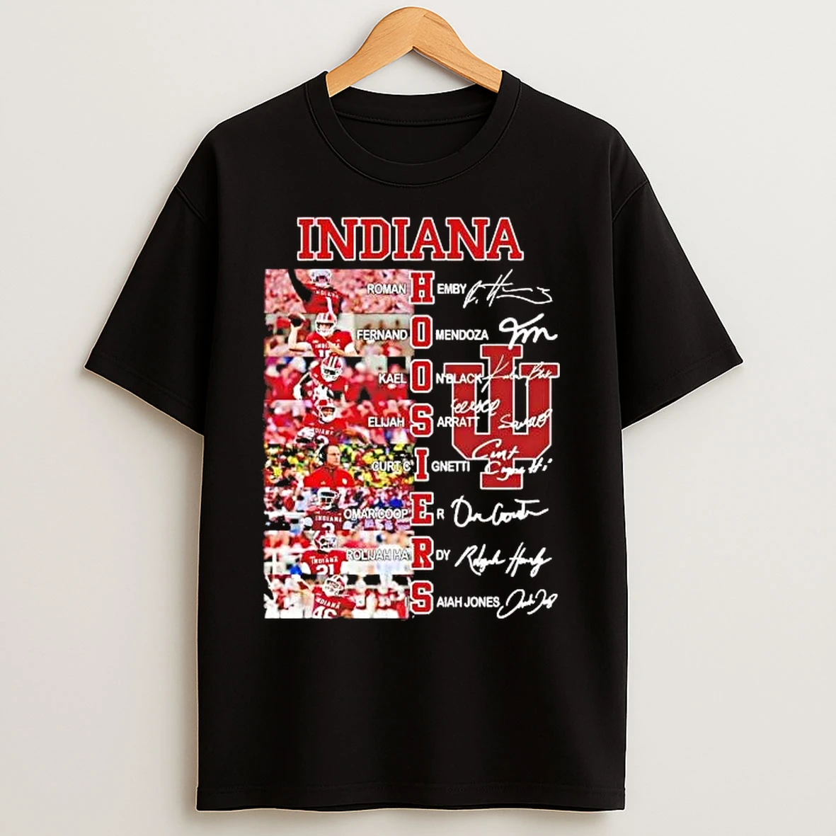 Classic Indiana Hoosiers Team Players Names And Signatures T Shirts