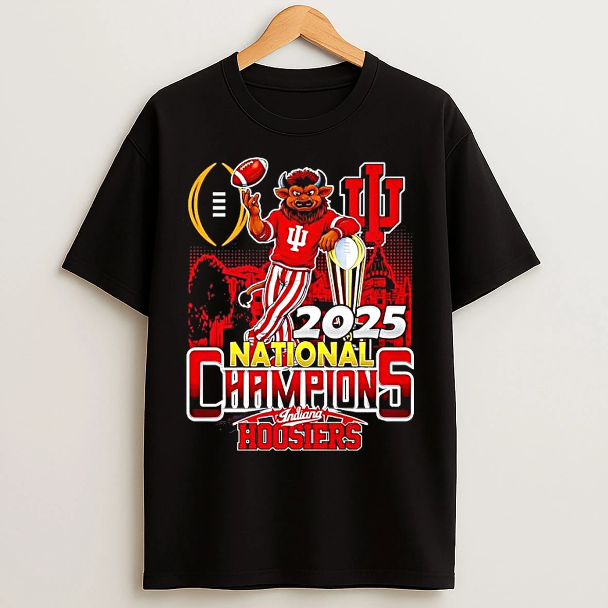 Classic Indiana Hoosiers The Bison National Champions 2025 T Shirts