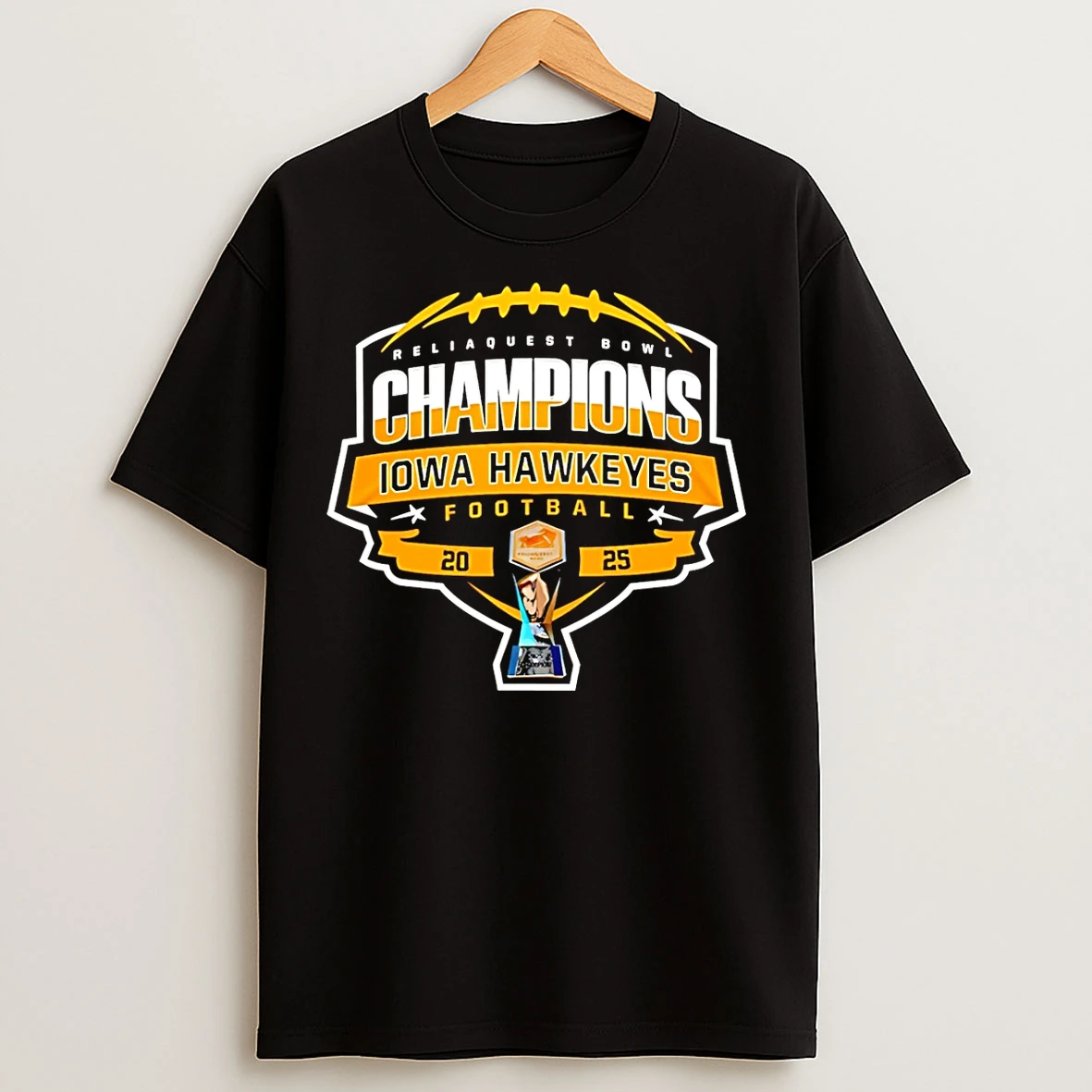 Classic Iowa Hawkeyes Reliaquest Bowl Champions 25 Classic T Shirts