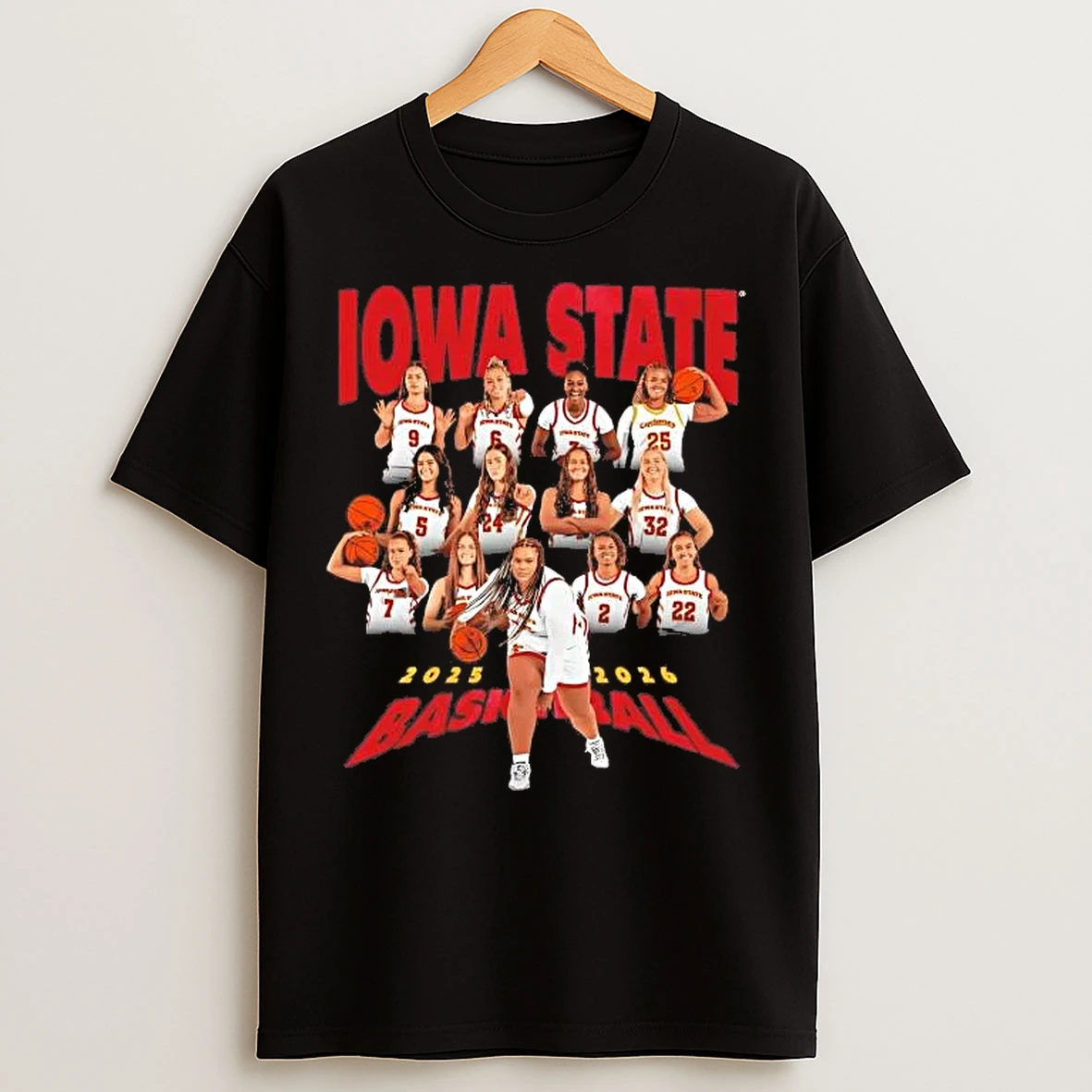 Classic Iowa State Womens Basketball 2026 Team Players T Shirts