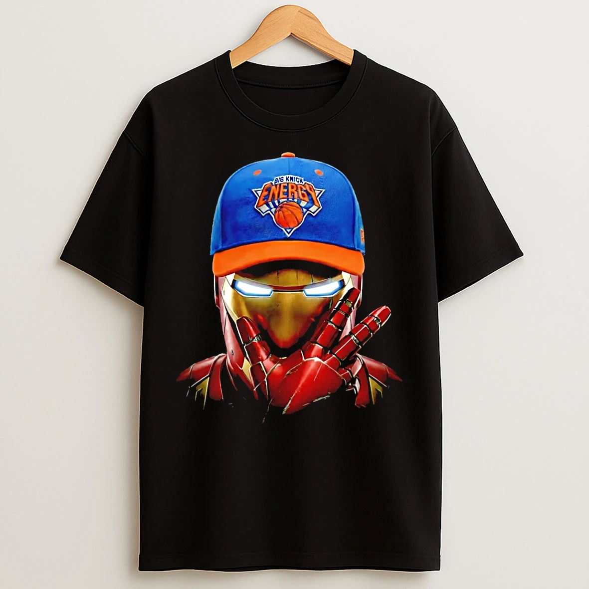 Classic Iron Man Celly New York Knicks T Shirts
