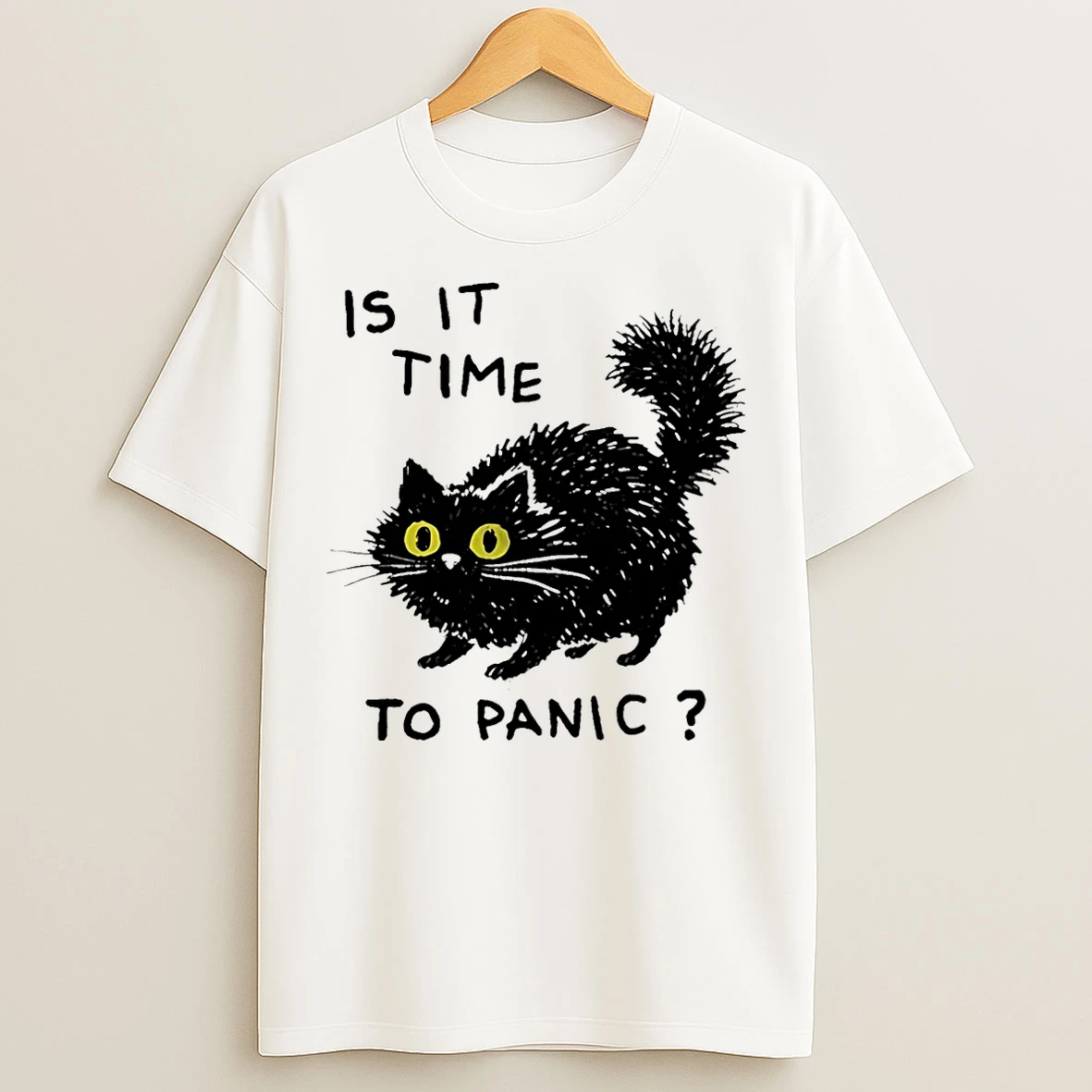Classic Is It Time To Panic Cat T Shirts