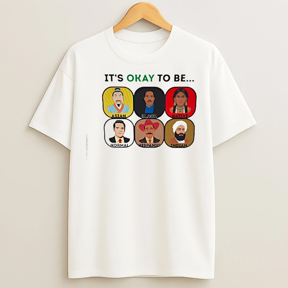 Classic Its Okay To Be Asian Native Normal Hispaniola Indian T Shirts