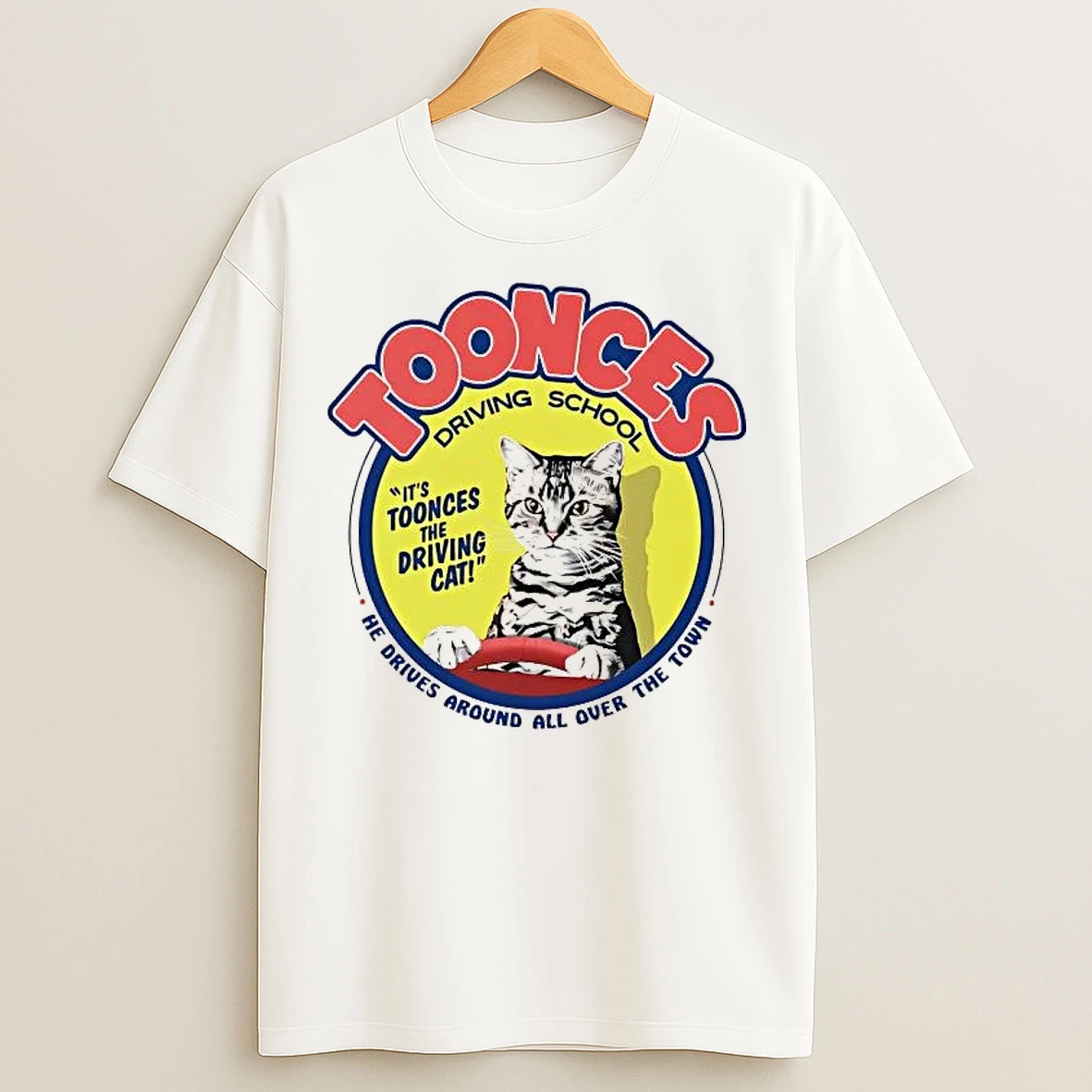 Classic Its Toonces The Driving Cat He Drives Around All Over The Town T Shirts