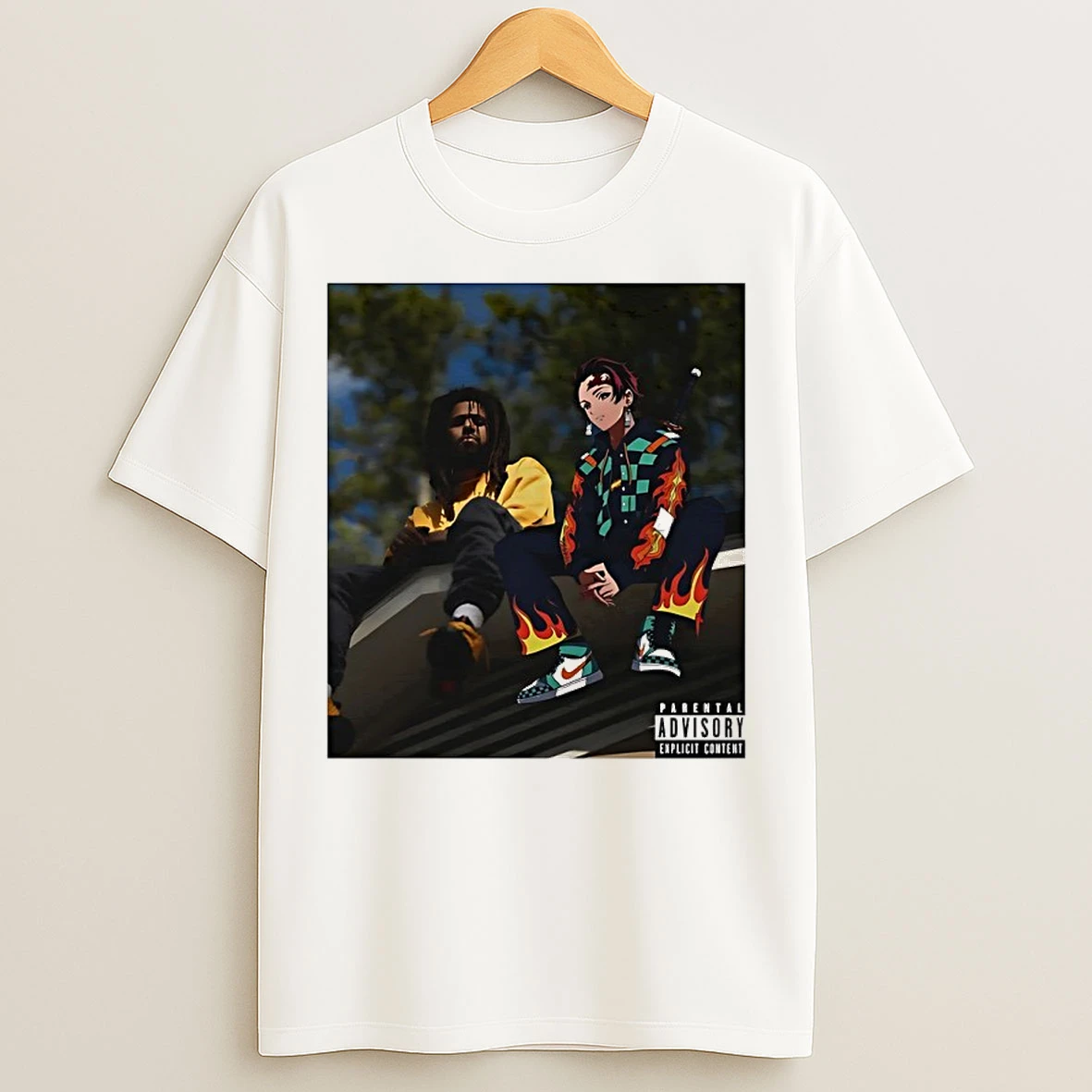 Classic J Cole X Tanjiro Kamado Forest Hills T Shirts