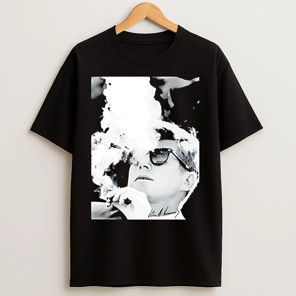 Classic Jfk Smoke Graphic Signature T Shirts
