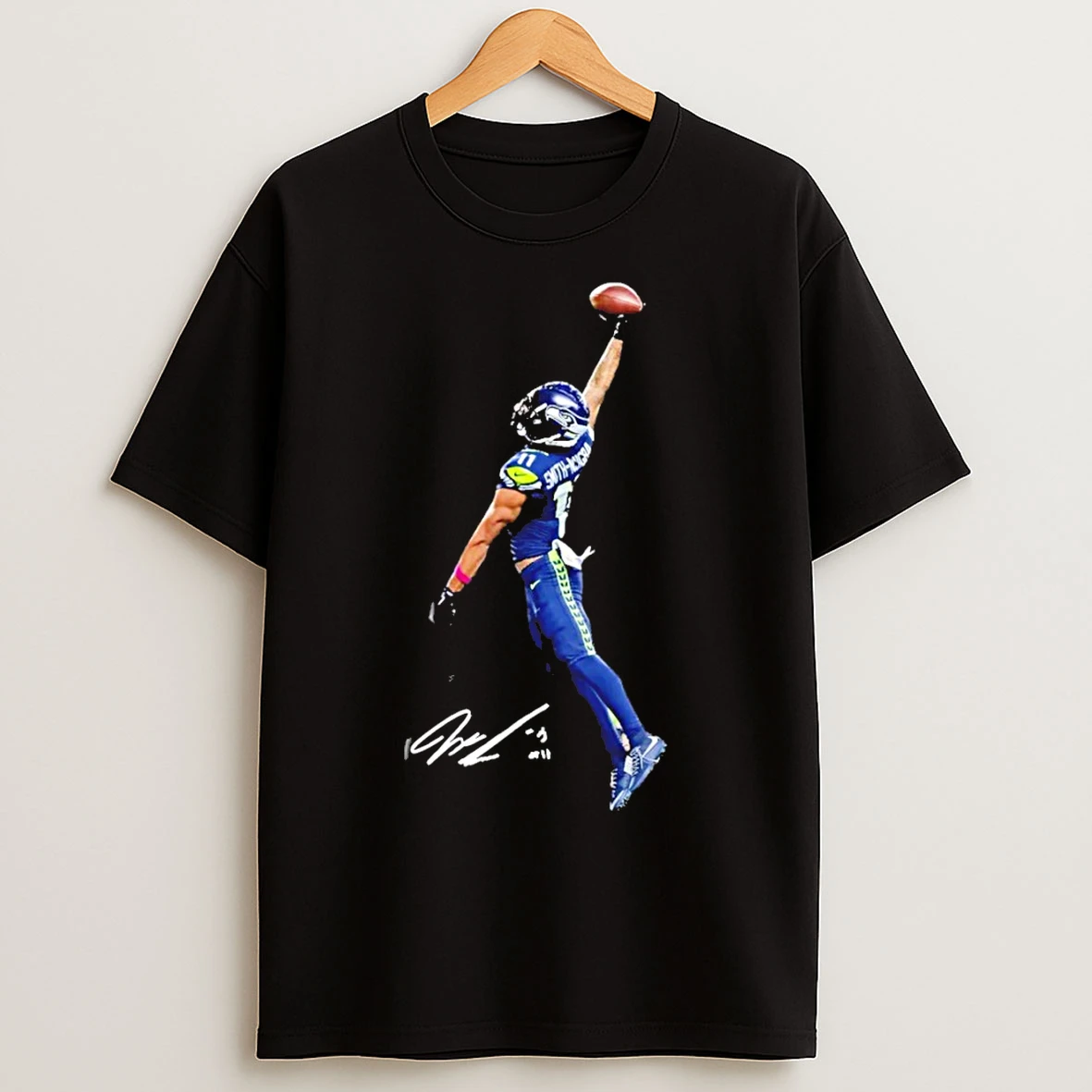 Classic Jsn Jaxon Smith Njigba Posterized Seattle Football T Shirts