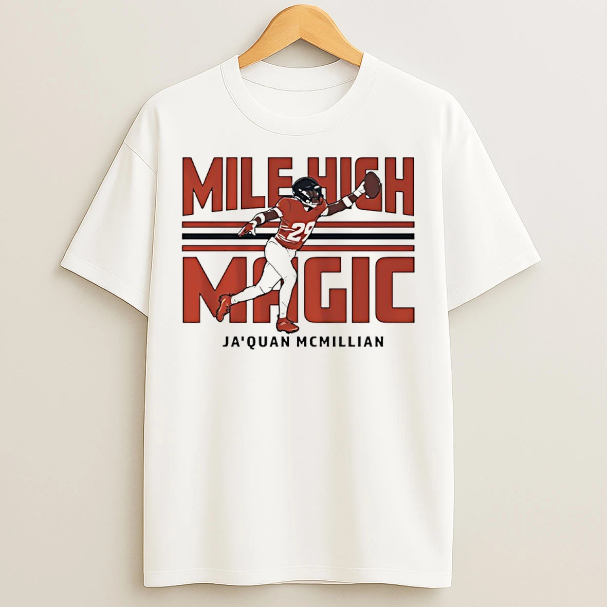 Classic Jaquan Mcmillian Mile High Magic Denver Broncos Football T Shirts