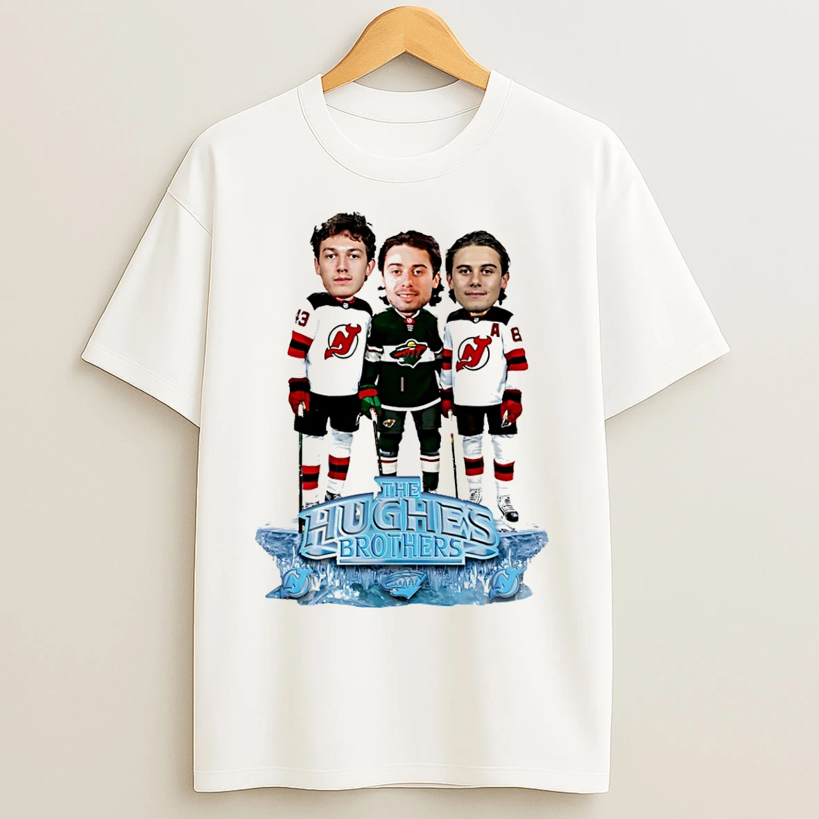 Classic Jack Hughes Luke Hughes Quinn Hughes The Hughes Bowl Caricature T Shirts
