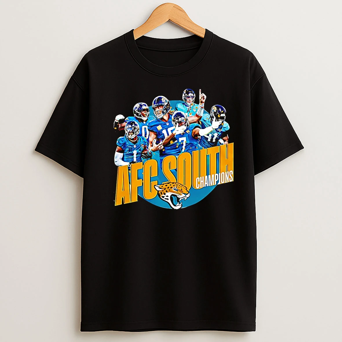 Classic Jacksonville Jaguars 2025 Afc South Division Champions Graphic T Shirts
