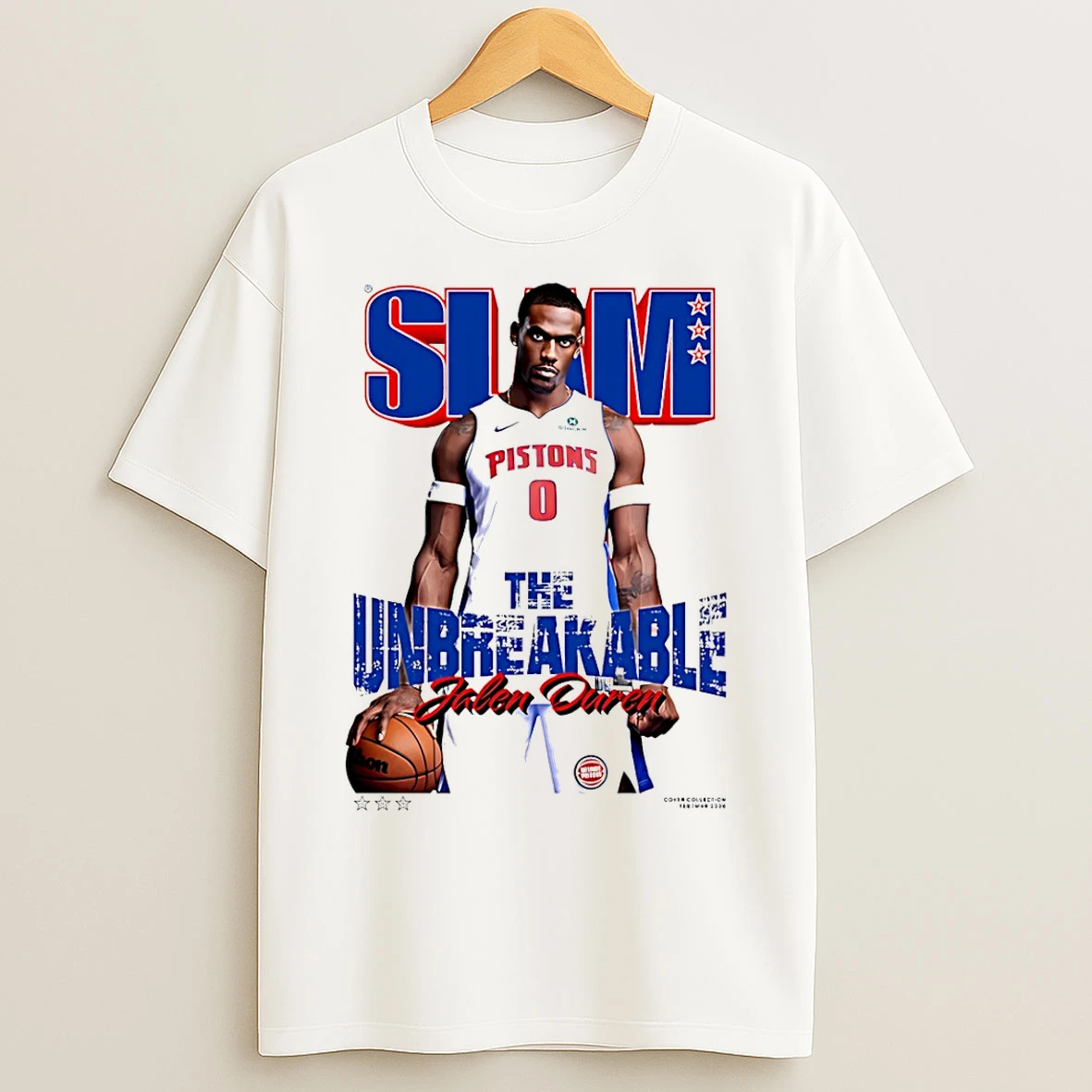 Classic Jalen Duren Detroit Pistons The Unbreakable Slam Cover T Shirts