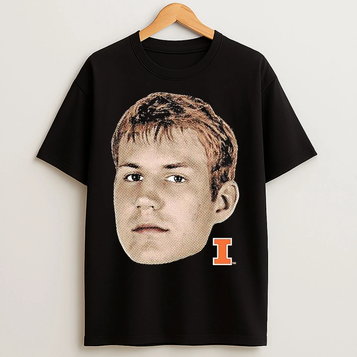 Classic Jason Jakstys Portrait Head Illinois Fighting Illini T Shirts