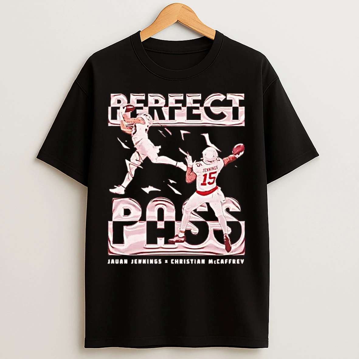 Classic Jauan Jennings And Christian Mccaffrey Perfect Pass San Francisco T Shirts