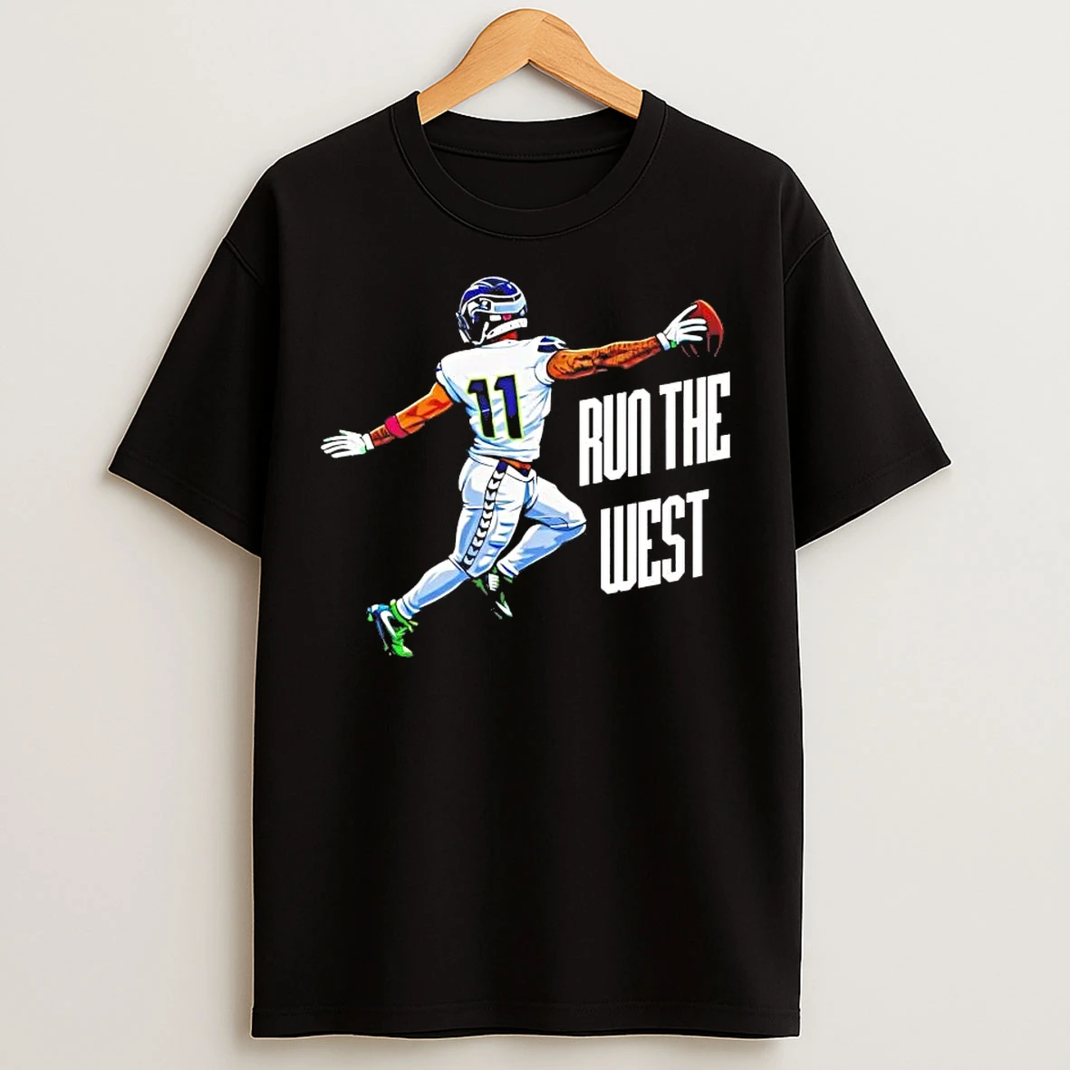 Classic Jaxon Smith Njigba Run The West Seattle Seahawks T Shirts