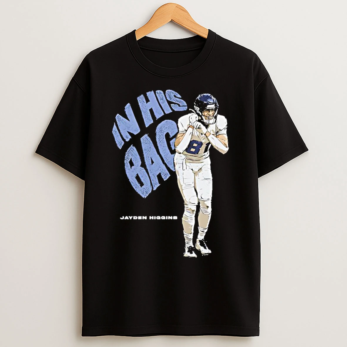 Classic Jayden Higgins In His Bag Houston Texans Vs Los Angeles Chargers T Shirts