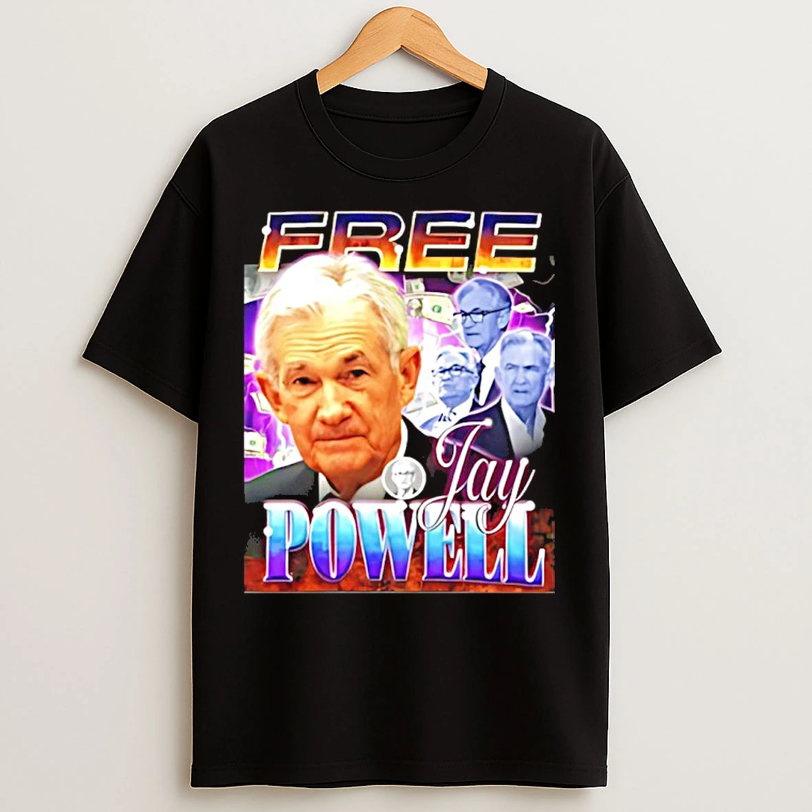 Classic Jerome Powell Free Jay Powell Vintage T Shirts