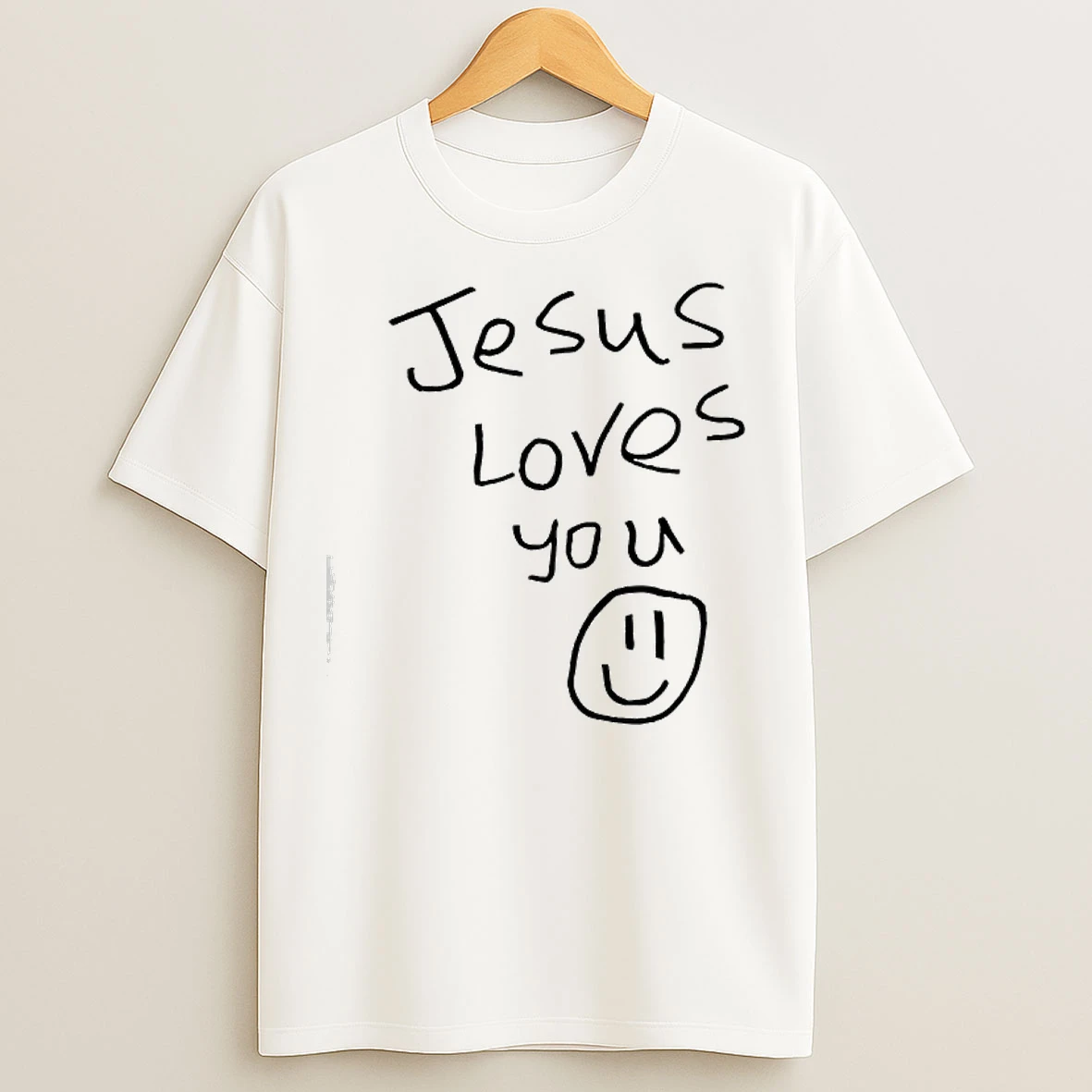 Classic Jesus Loves You Graphic T Shirts