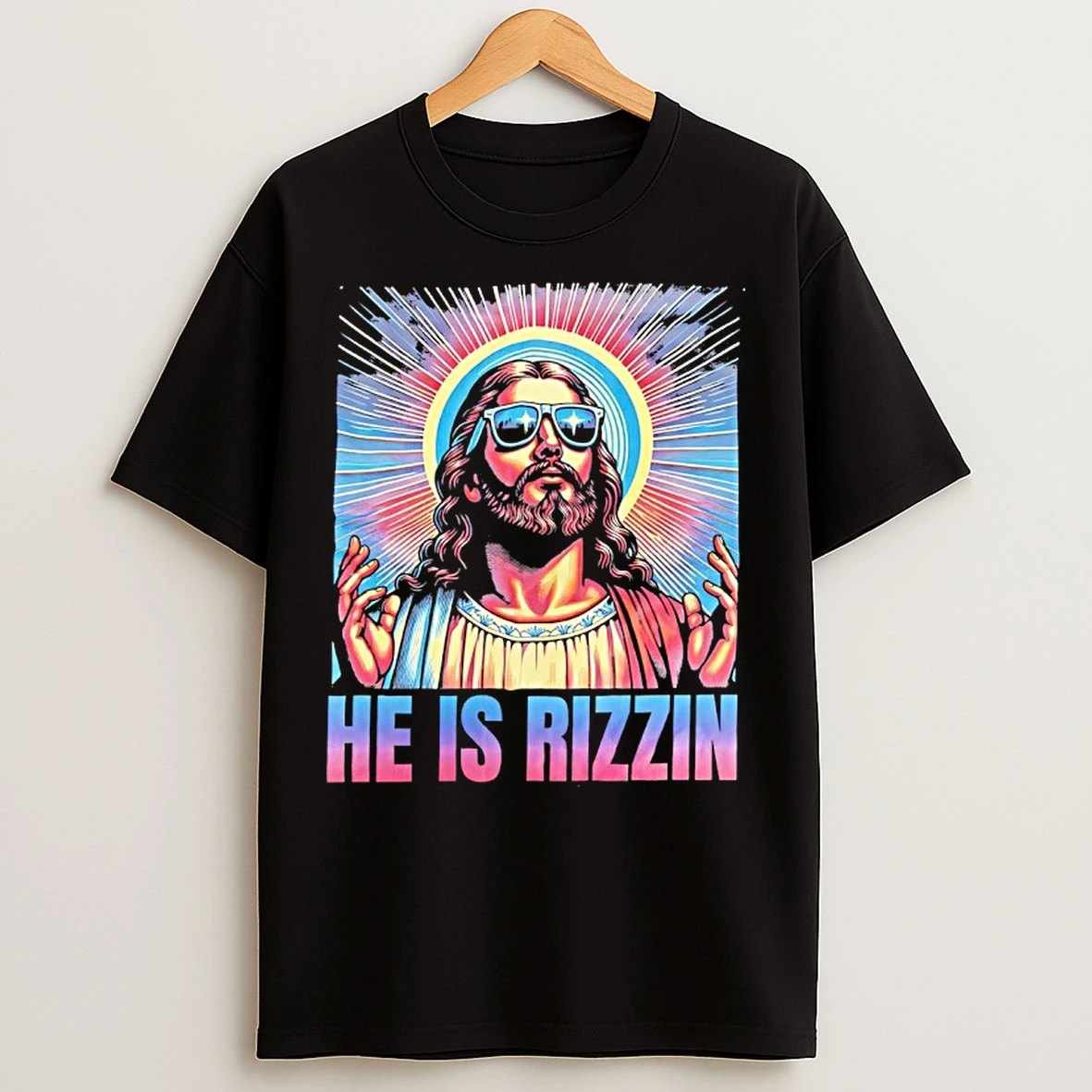 Classic Jesus He Is Rizzin T Shirts