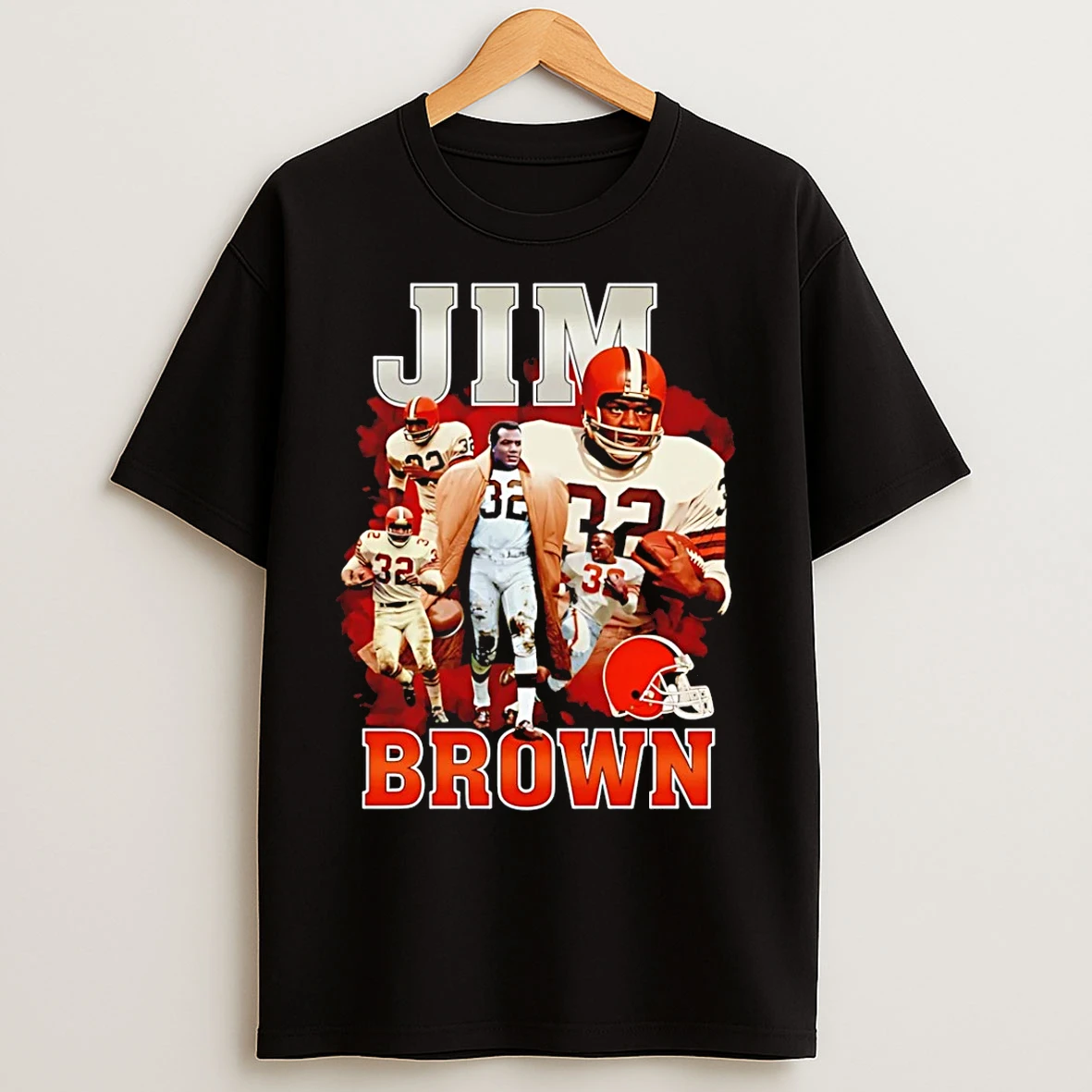 Classic Jim Brown Cleveland Browns Vintage 90s 2026 T Shirts