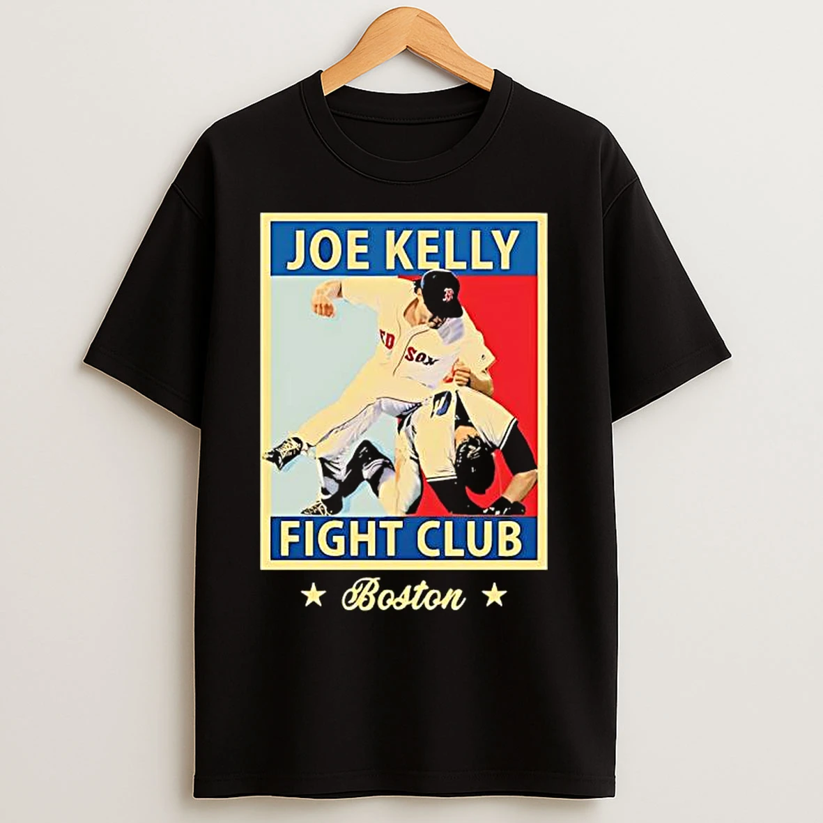 Classic Joe Kelly Fight Club Boston Baseball Graphic T Shirts
