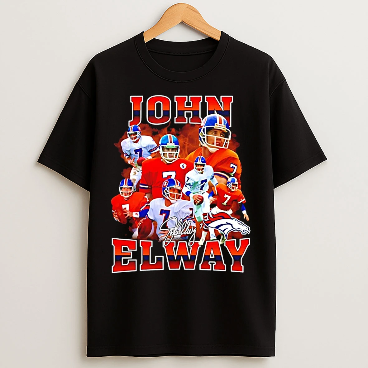 Classic John Elway Denver Broncos Vintage 90s 2026 T Shirts