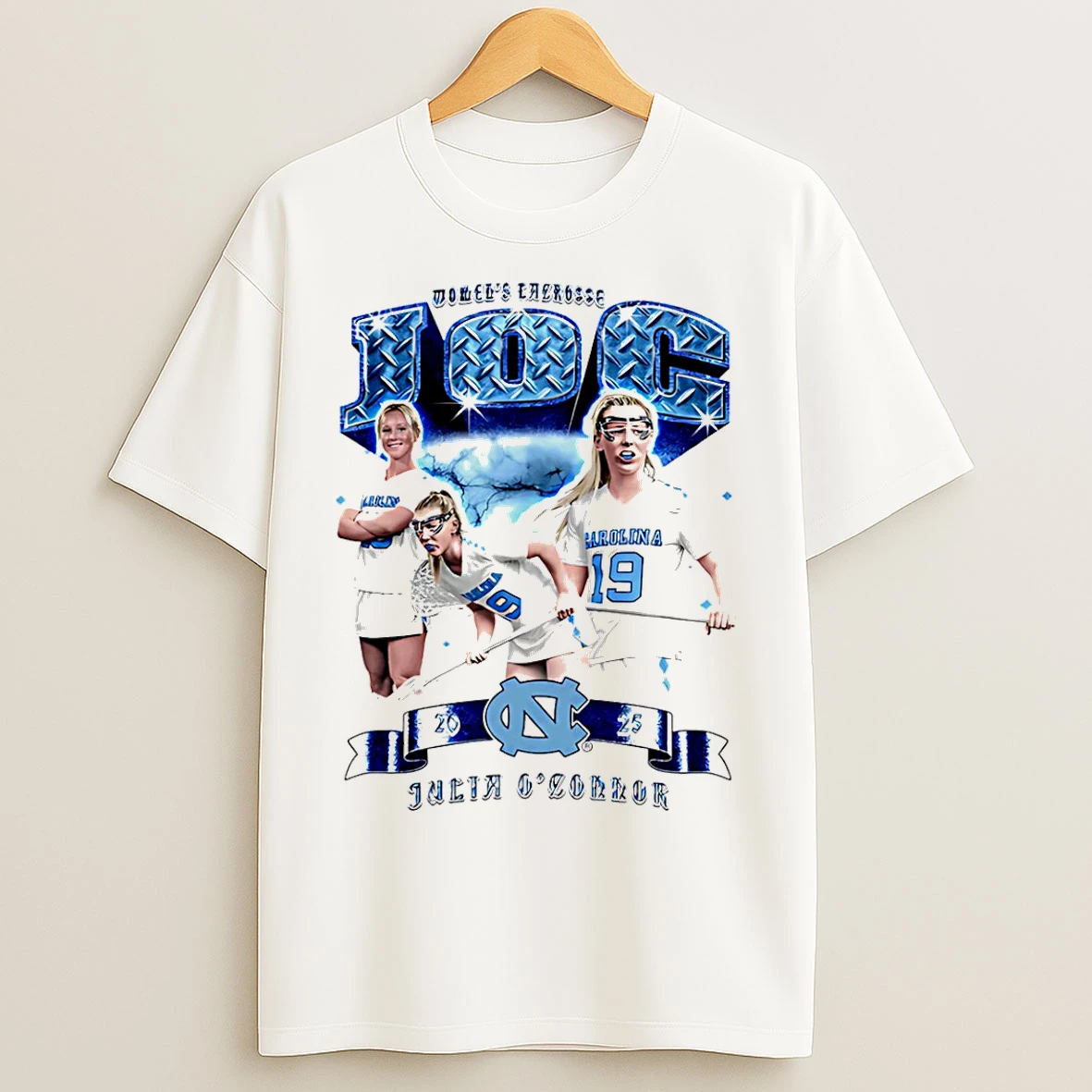 Classic Julia Oconnor North Carolina Lacrosse Graphic T Shirts