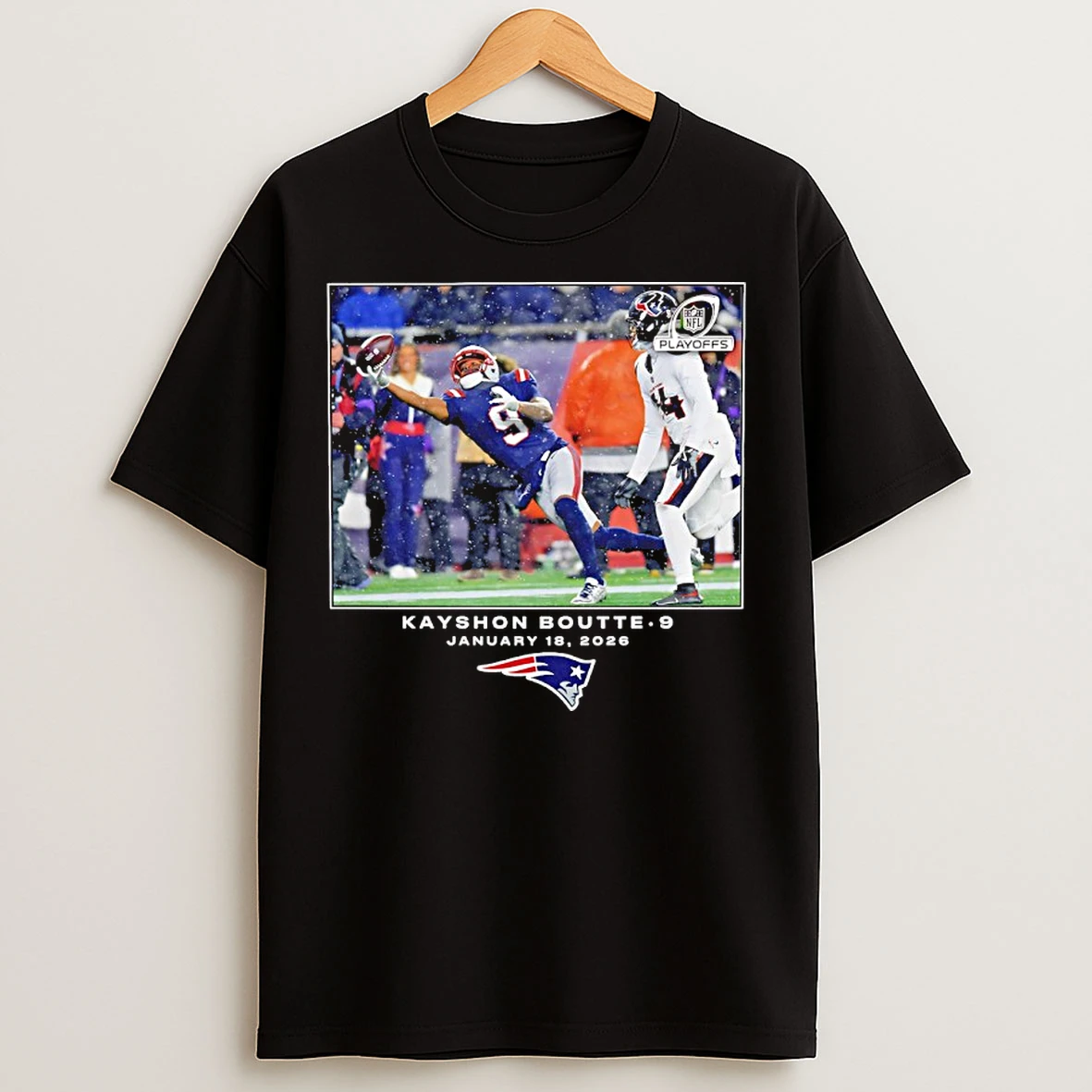 Classic Kayshon Boutte New England Patriots 2026 Nfl Playoffs Moment T Shirts