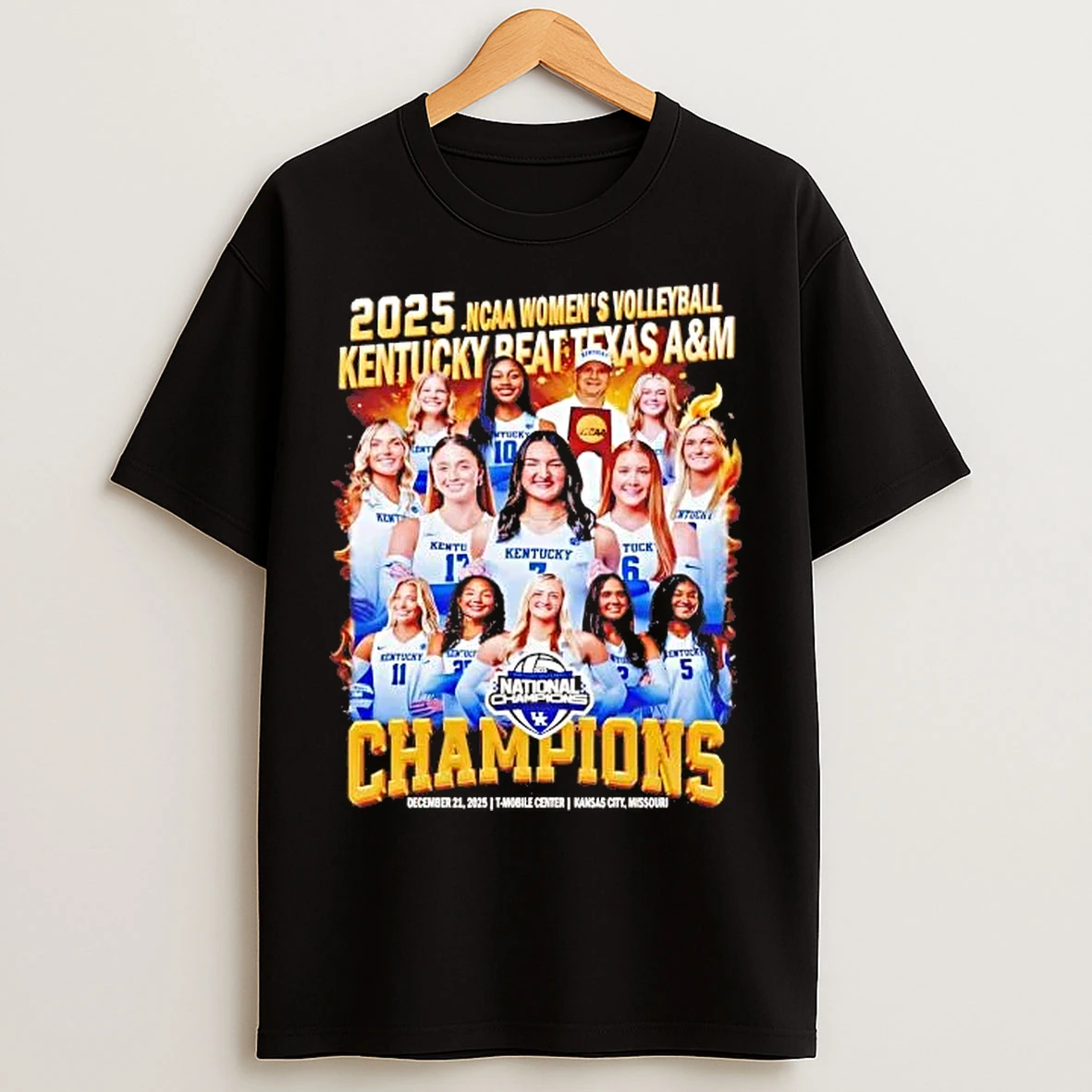 Classic Kentucky Beat Aggies 2025 Ncaa Womens Volleyball National Champions T Shirts