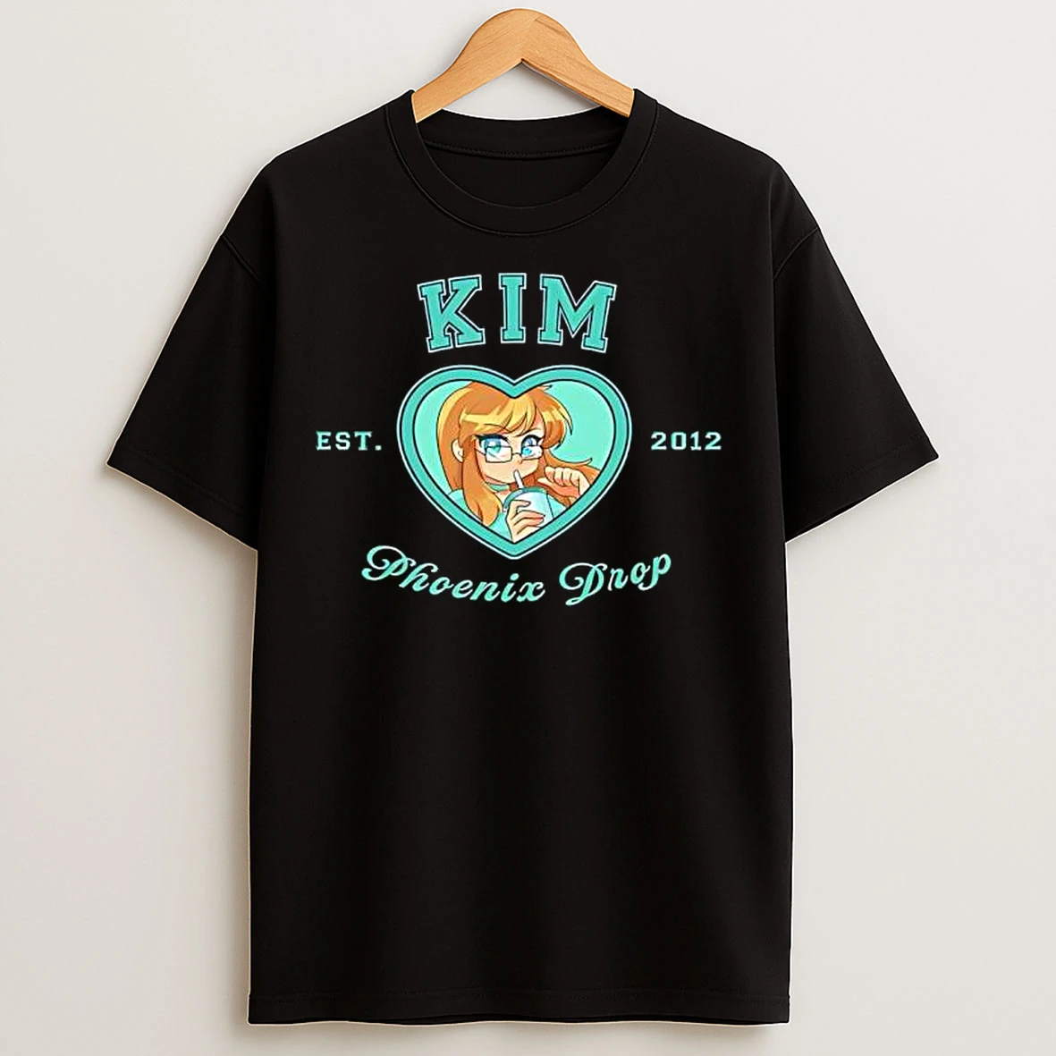 Classic Kim Phoenix Drop Est 2012 Character T Shirts