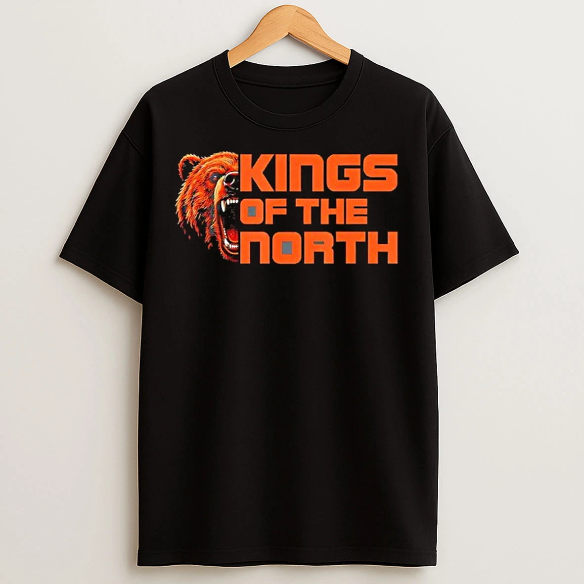 Classic Kings Of The North Roaring Bear Graphic T Shirts