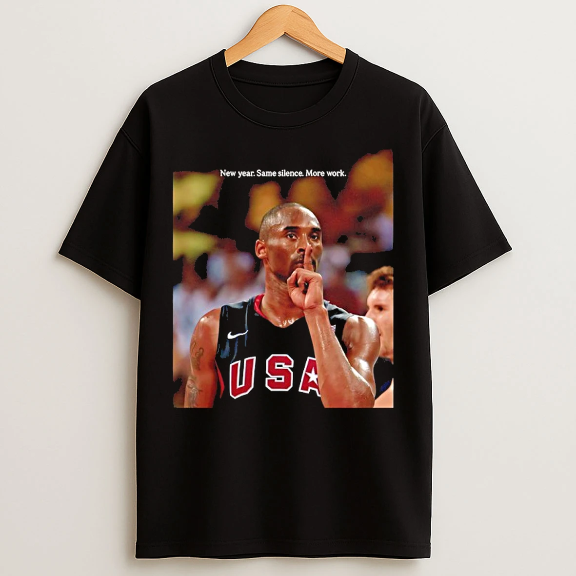 Classic Kobe Bryant New Year Same Silence More Work T Shirts