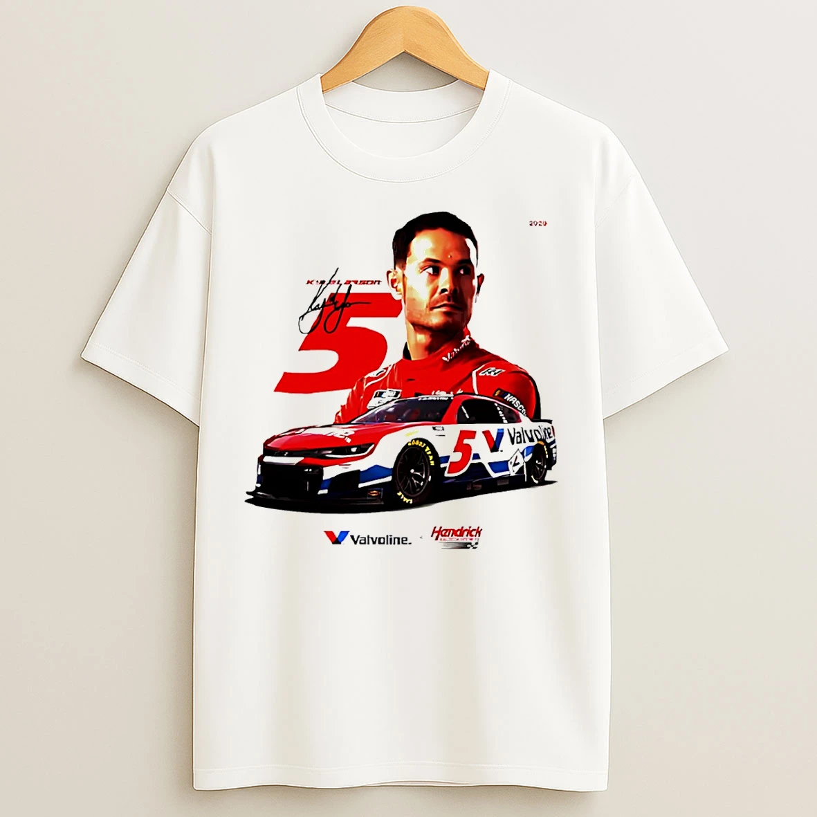 Classic Kyle Larson 2026 Nascar Cup Series New No 5 Valvoline Chevrolet Paint Scheme Revealed T Shirts