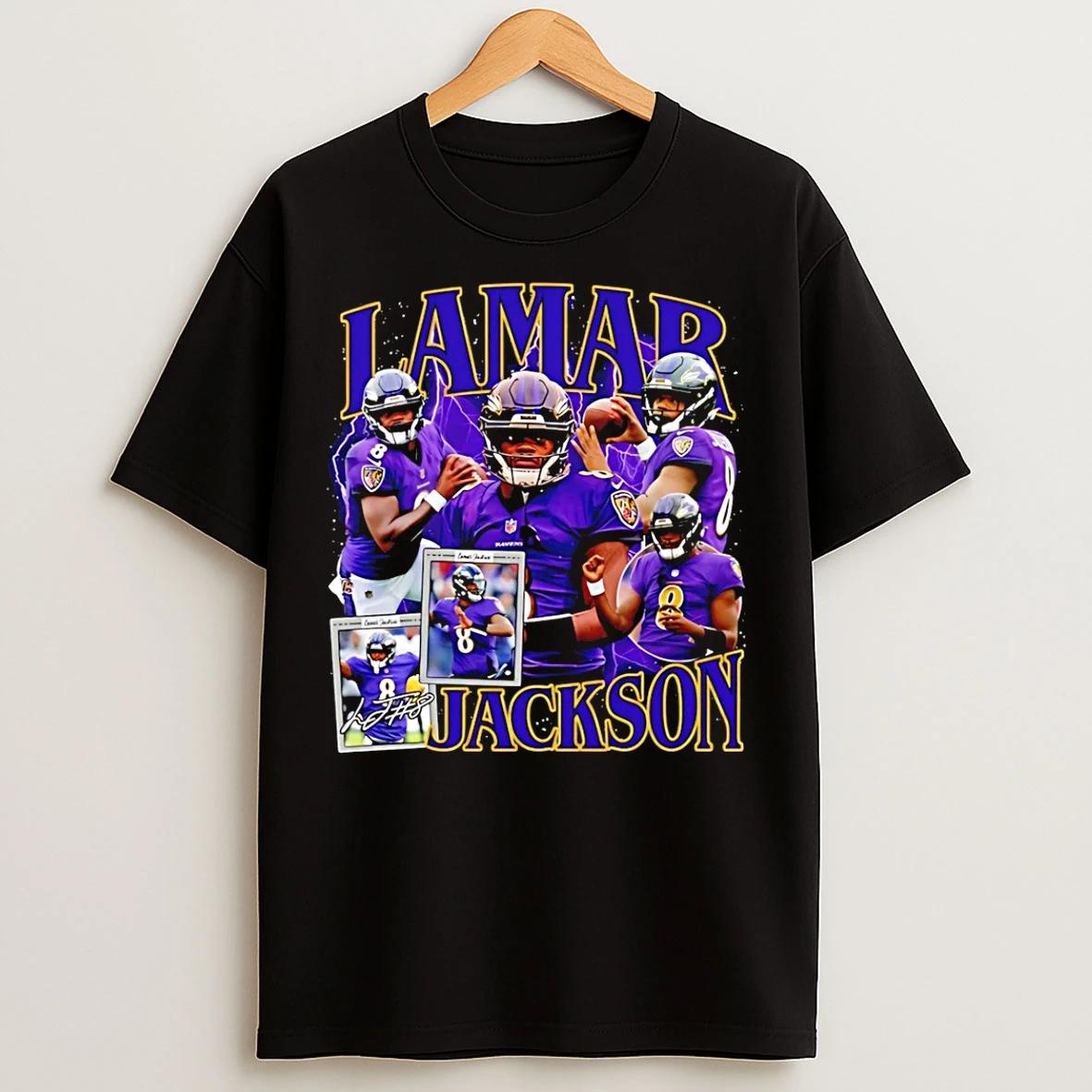 Classic Lamar Jackson Baltimore Ravens Vintage 90s 2026 T Shirts
