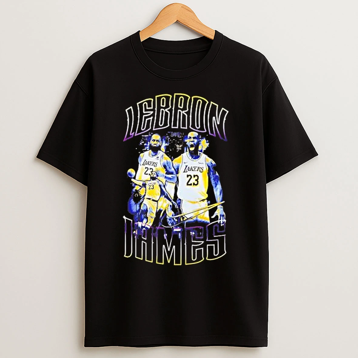 Classic Lebron James Star Player Los Angeles Lakers T Shirts