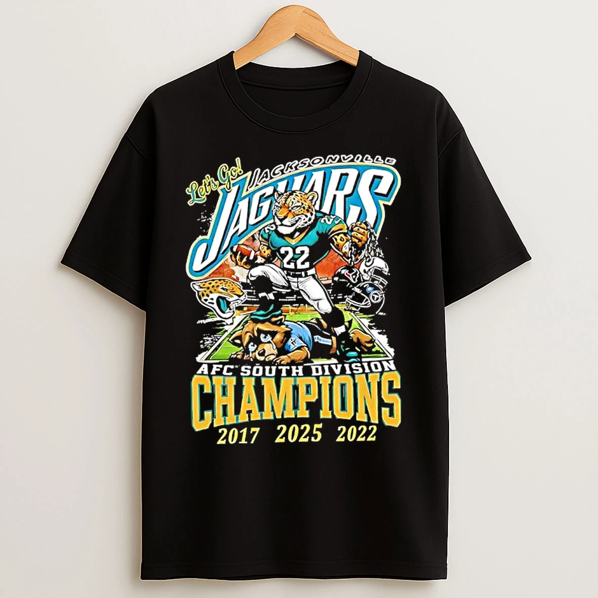 Classic Lets Go Jacksonville Jaguars 2025 Afc South Champions Division T Shirts
