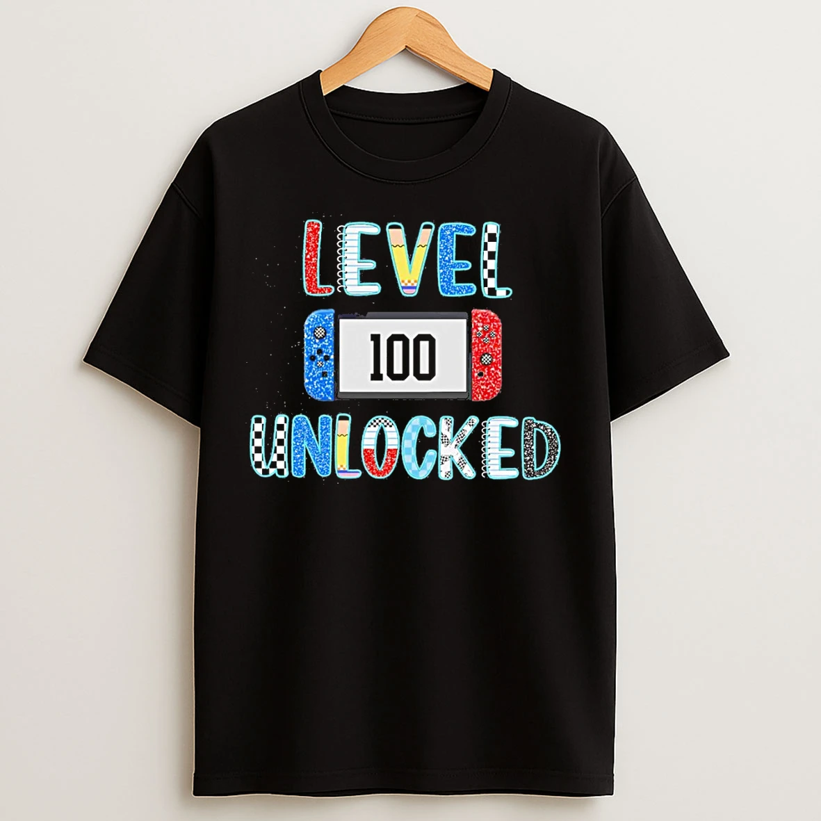 Classic Level Unlocked 100 Days Of School T Shirts