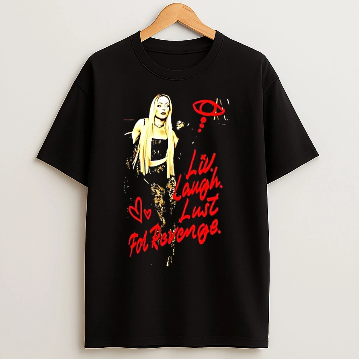 Classic Liv Morgan Lust For Revenge Graphic T Shirts