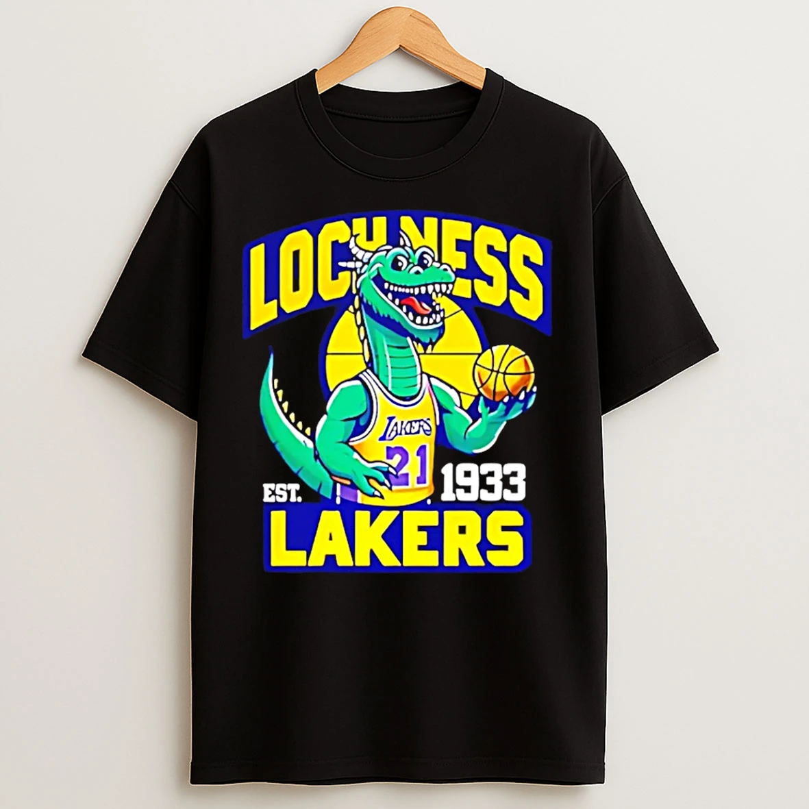 Classic Los Angeles Lakers Lochness Lakers Est 1933 T Shirts
