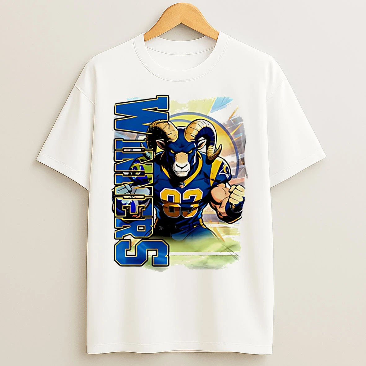 Classic Los Angeles Rams 2025 Nfl Wild Card Weekend Mascot T Shirts