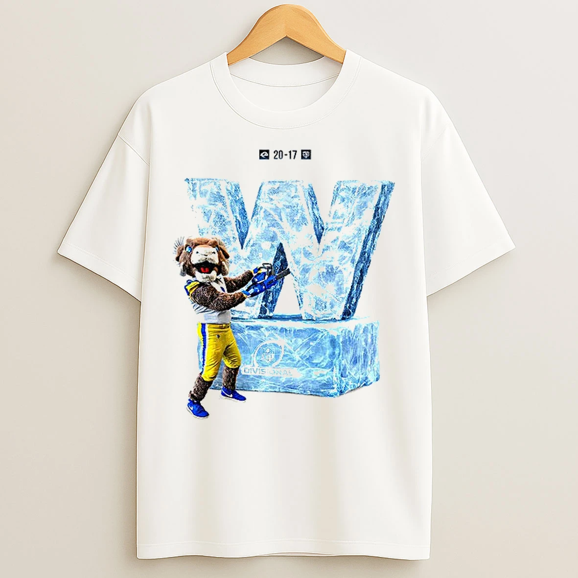 Classic Los Angeles Rams Football Mascot W Ice Cold Divisional Nfl T Shirts