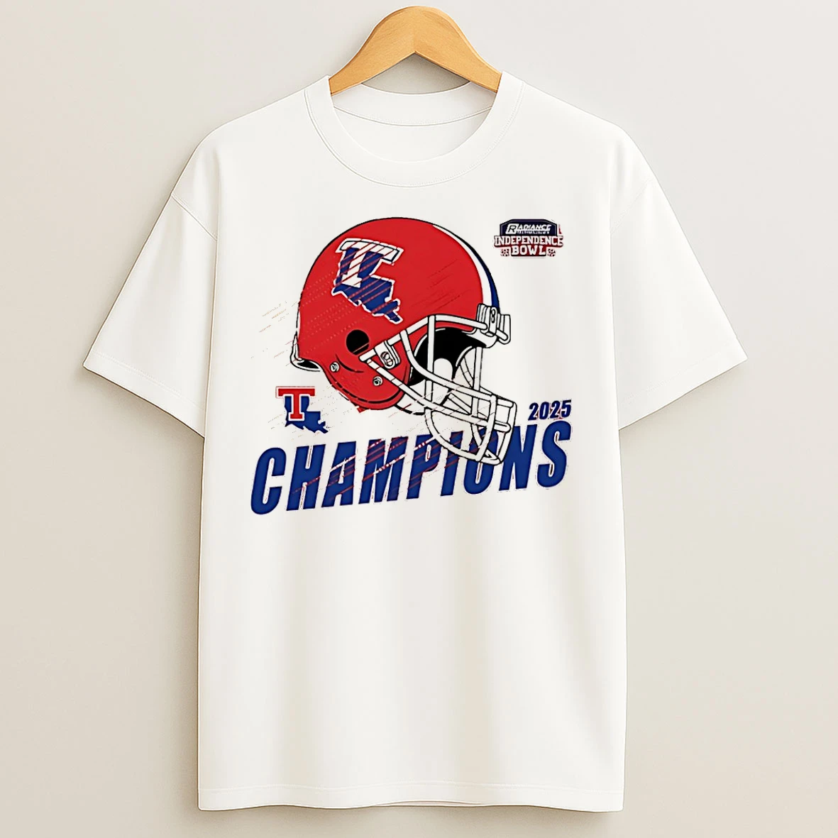 Classic Louisiana Tech Bulldogs Football 2025 Radiance Technologies Independence Bowl Helmet T Shirts