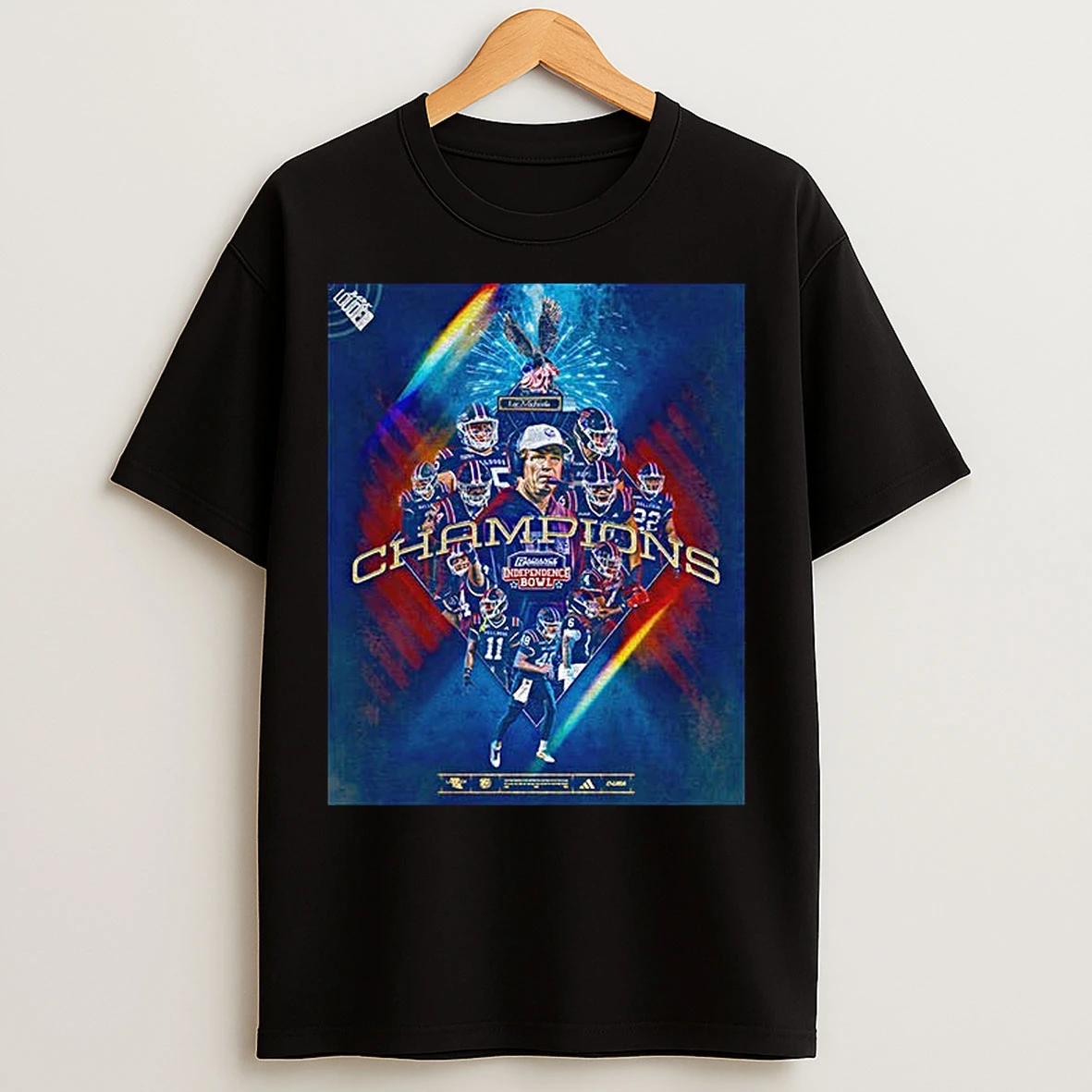 Classic Louisiana Tech Bulldogs Football Independence Bowl Champions T Shirts