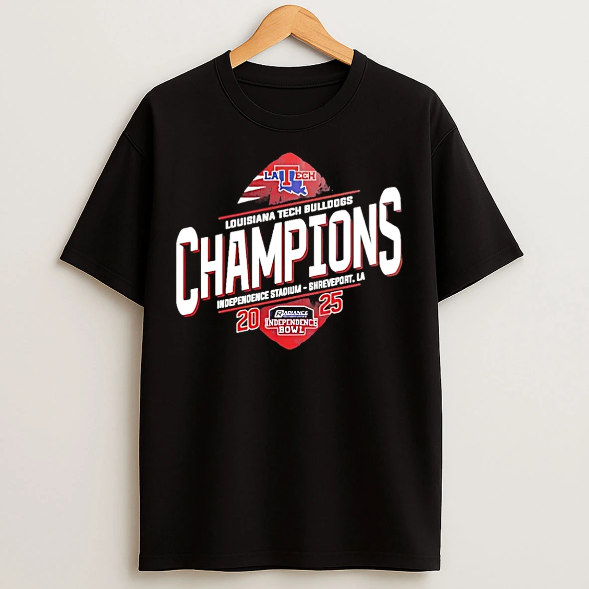 Classic Louisiana Tech Bulldogs Won Independence Bowl Champions 2025 Classic T Shirts